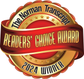 The Norman Transcript Readers' Choice Award 2024 Winner badge